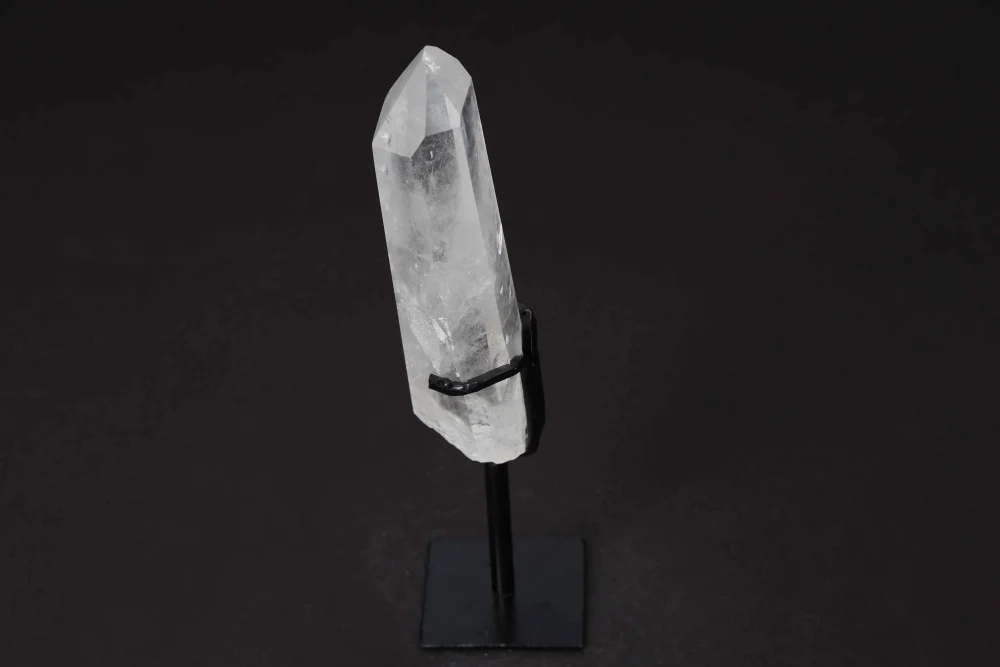 Semi Polished Clear Quartz Point With Stand 592222 - Image 10