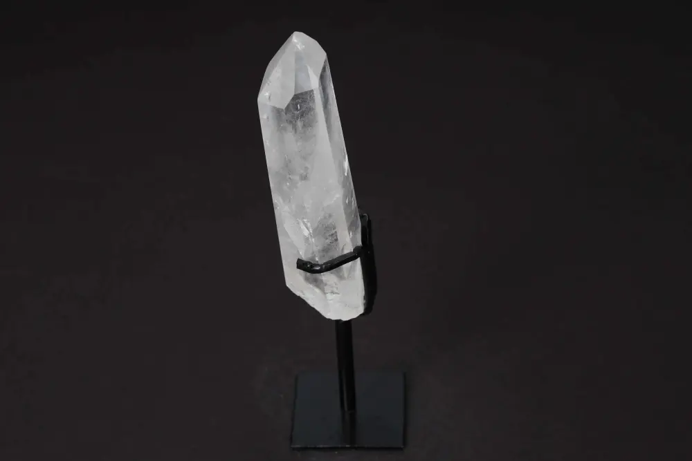 Semi Polished Clear Quartz Point With Stand 592222 - Image 5