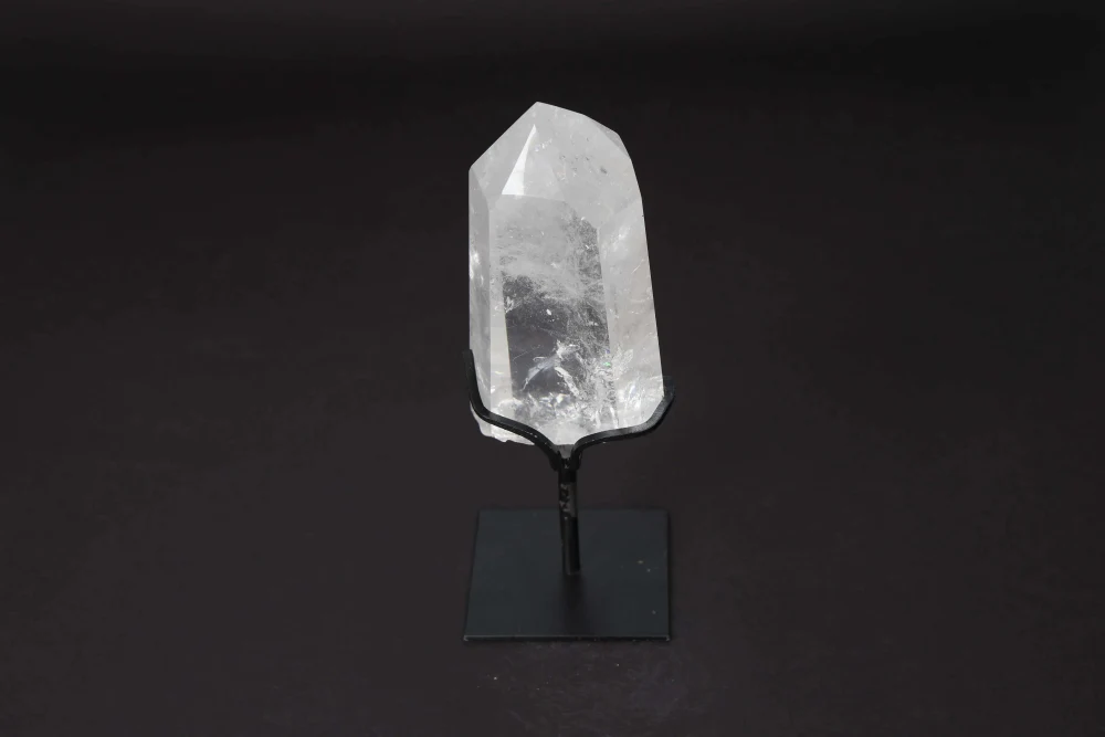 Semi Polished Clear Quartz Point With Stand 592246 - Image 9