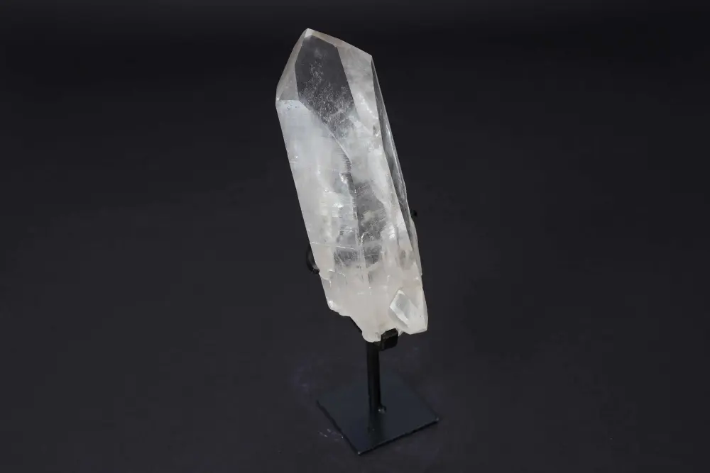 Semi Polished Clear Quartz Point With Stand 592253 - Image 2