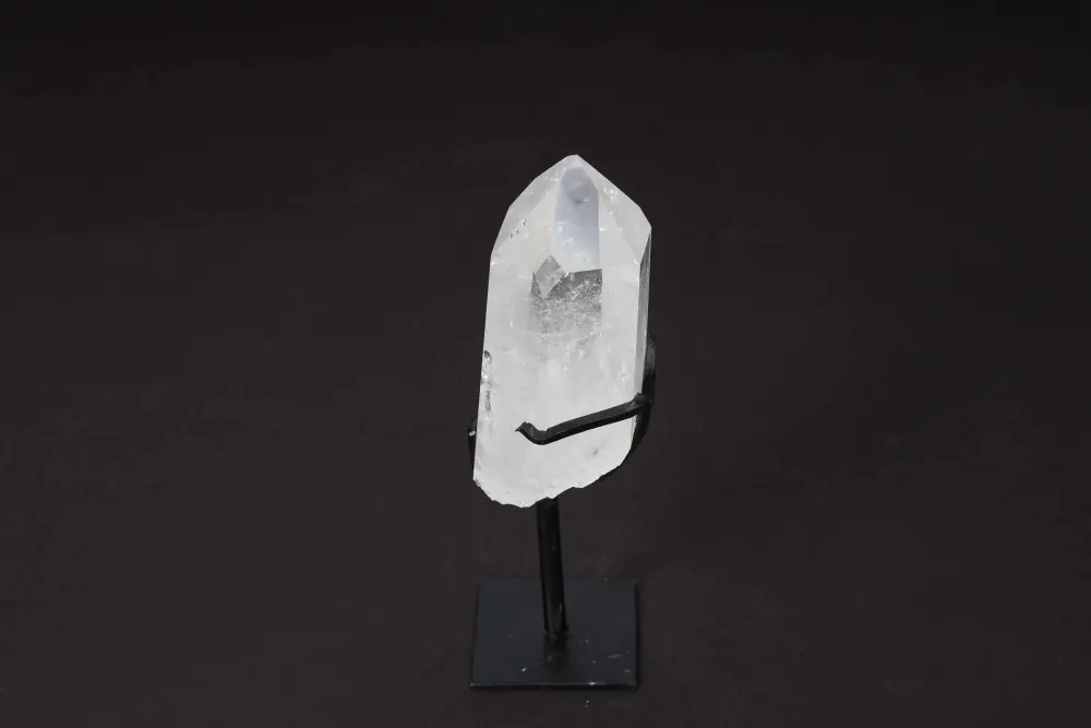 Semi Polished Clear Quartz Point With Stand 592277 - Image 5