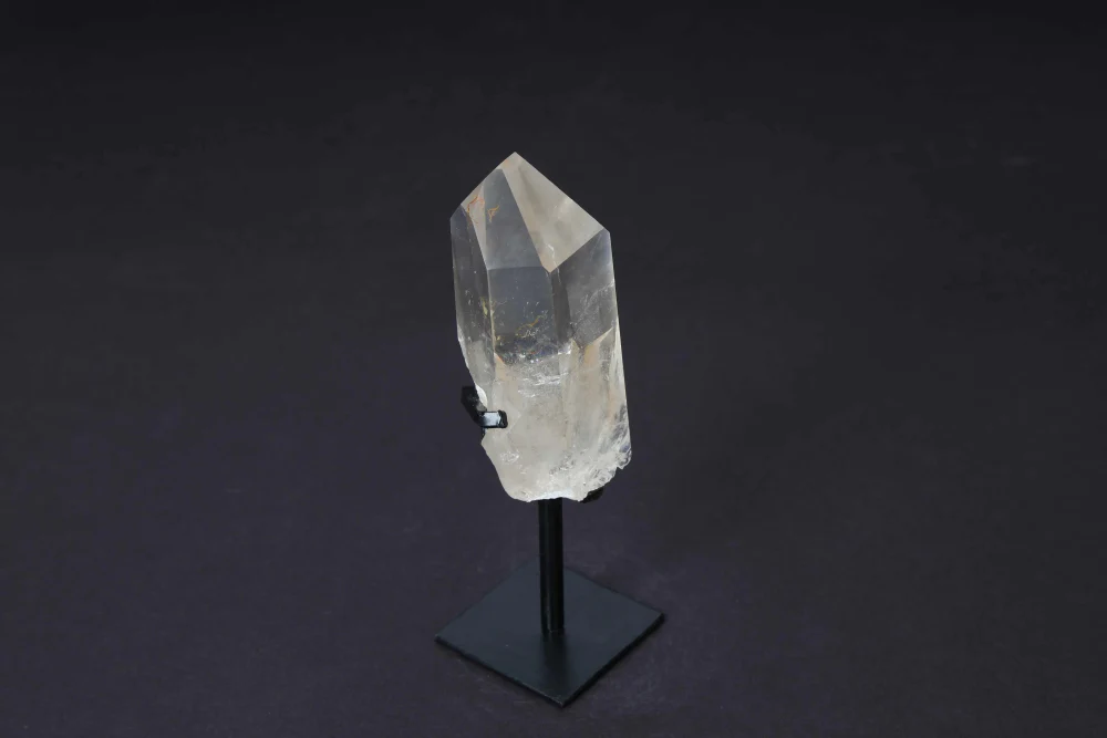 Semi Polished Smoky Quartz Point With Stand 592406 - Image 7