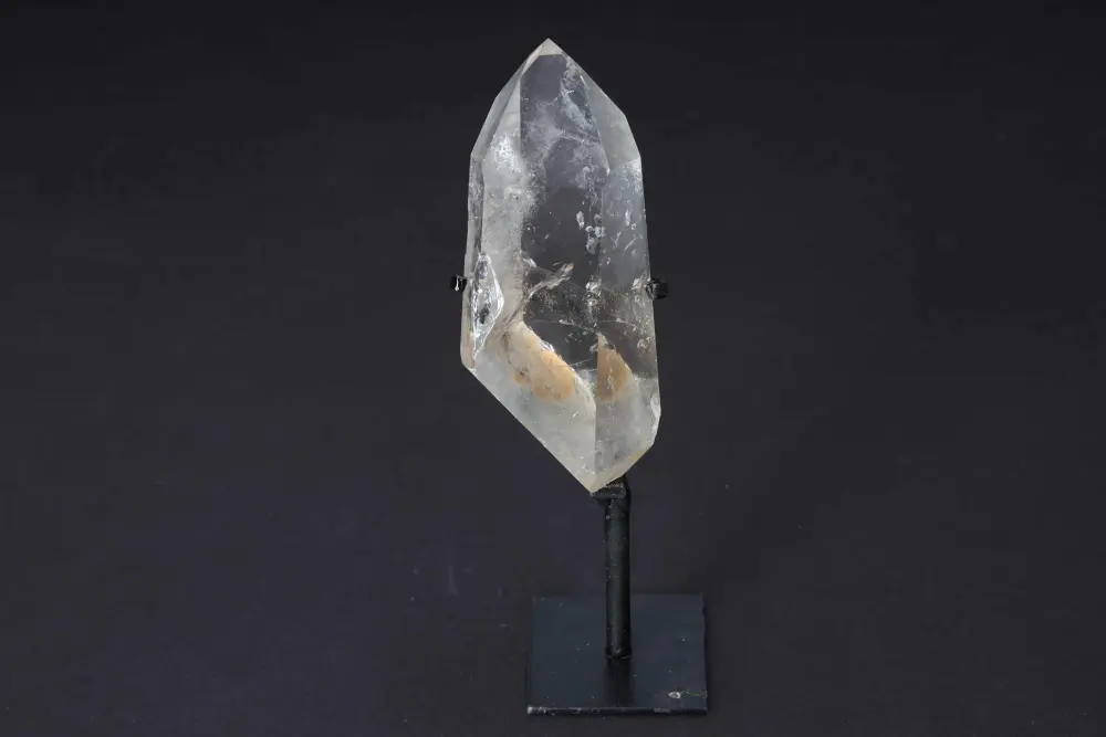 Semi Polished Smoky Quartz Point With Stand 592437