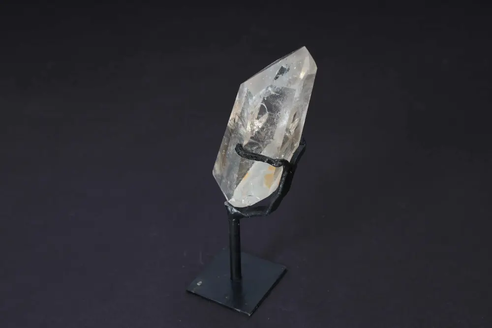 Semi Polished Smoky Quartz Point With Stand 592437 - Image 5