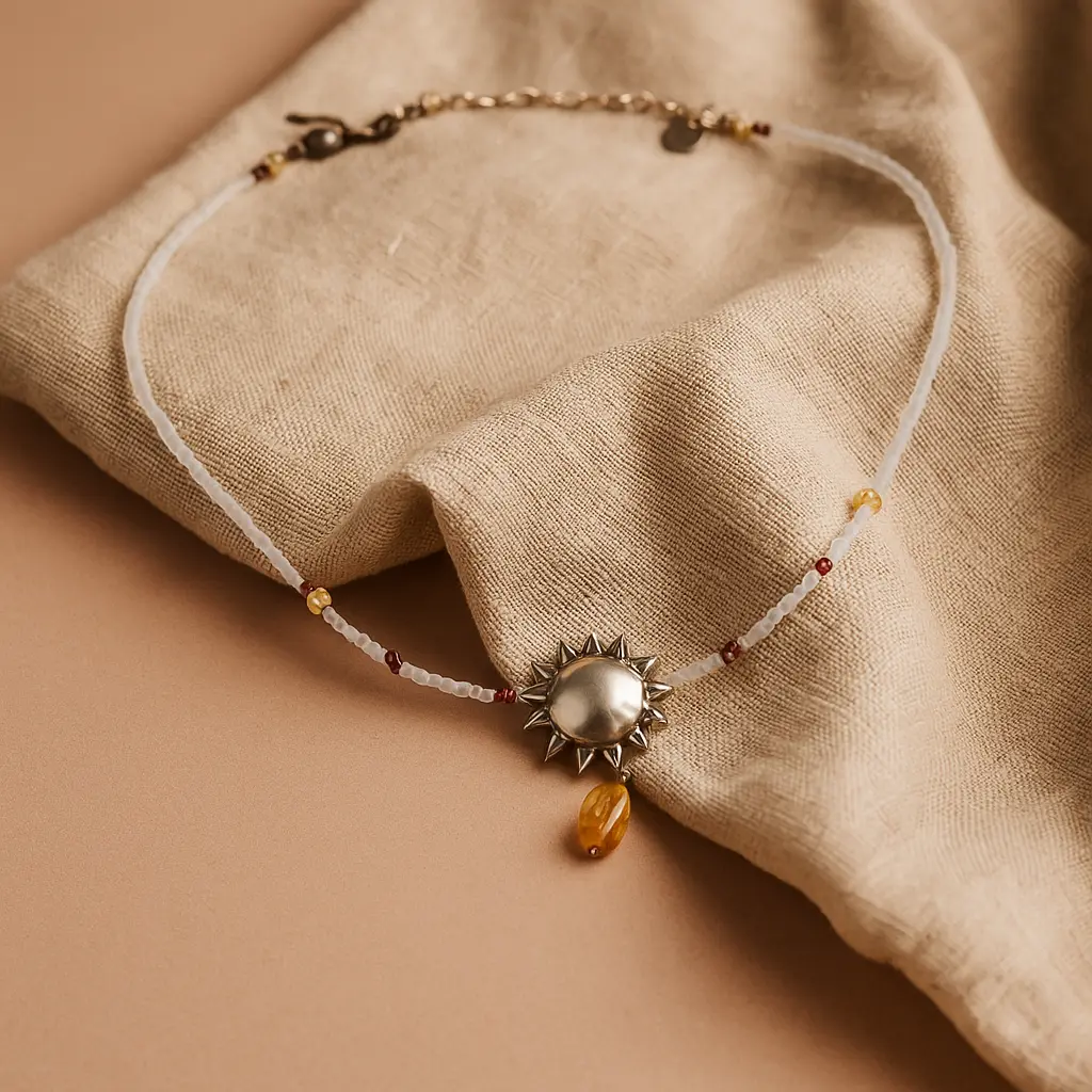Sun Necklace – 50 CM Minimal Radiance with Deep Meaning 609845 P30