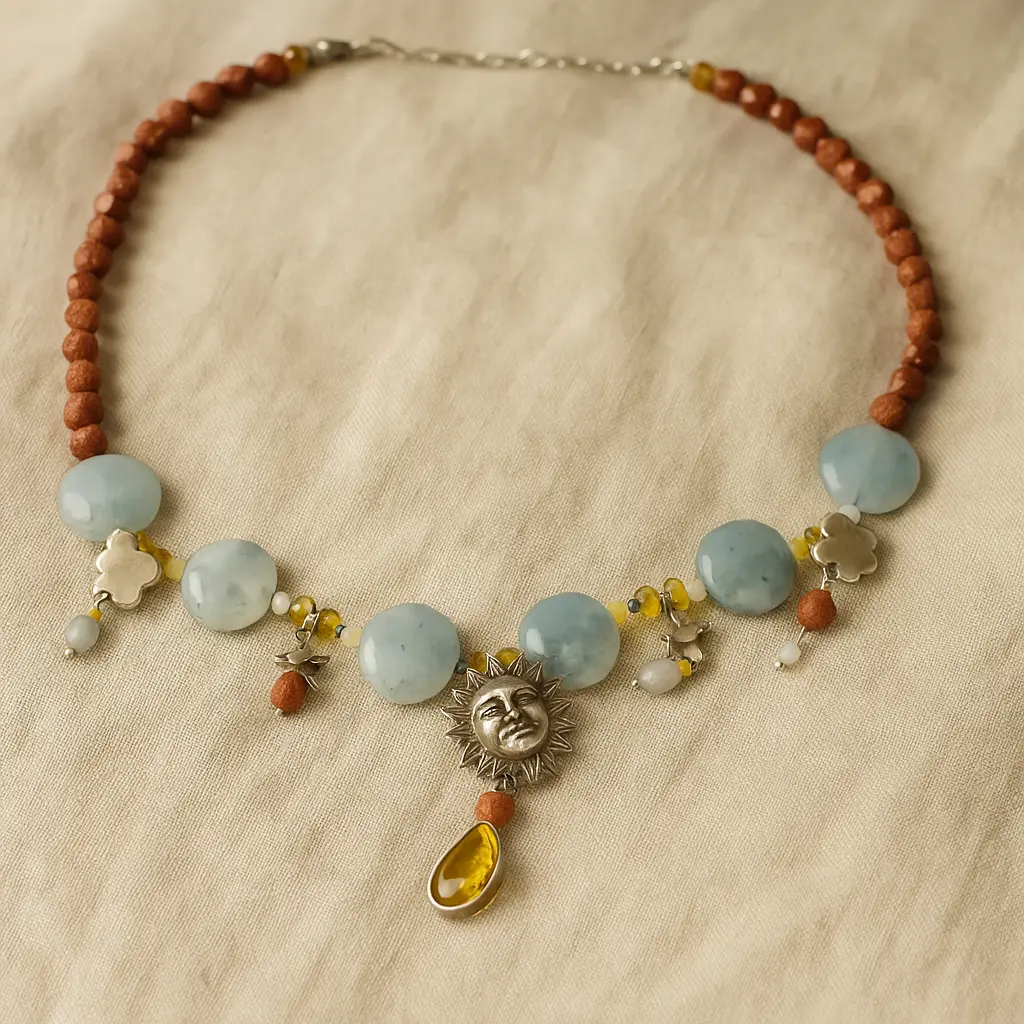 Sun With Face Necklace – 50 CM 609906 P30 - Image 4