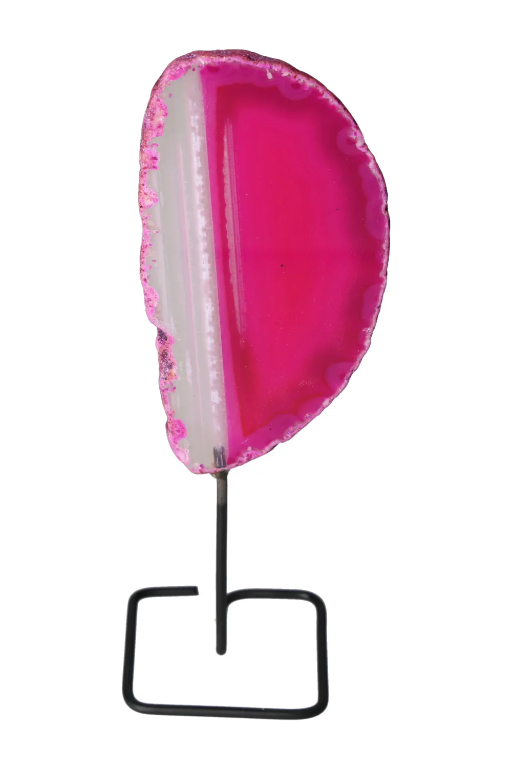 Thin Agate Slice Iron Base 635707
