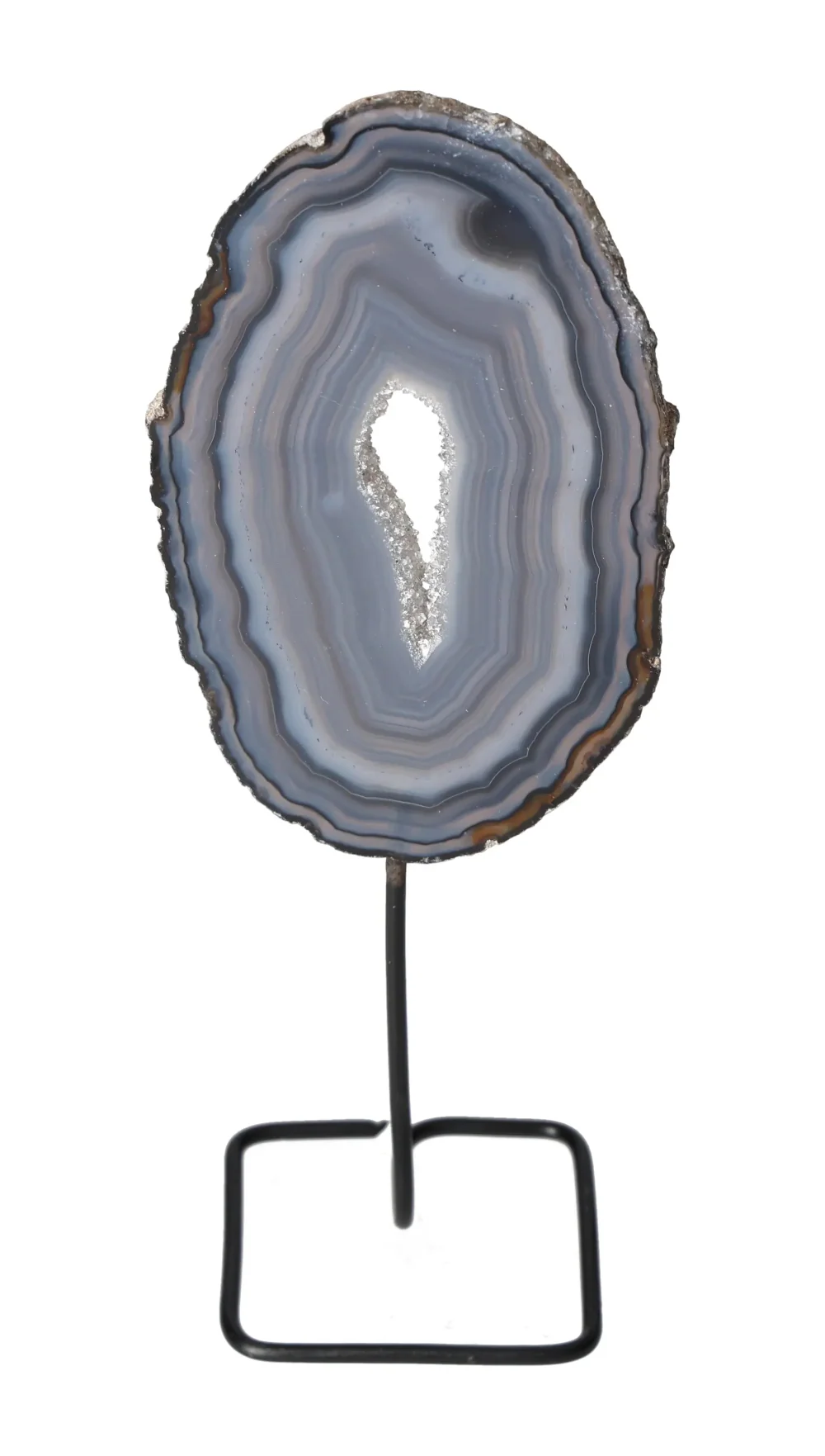 Thin Agate Slice Iron Base 635714