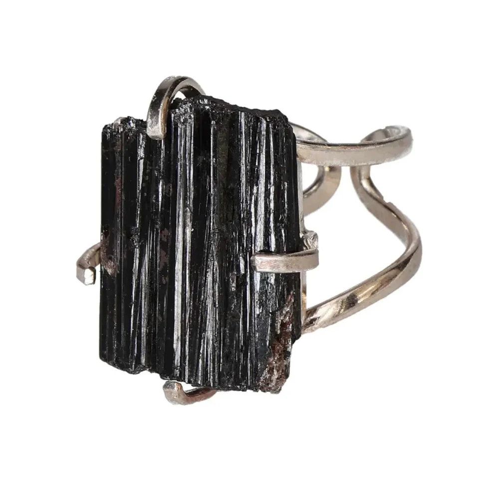 Silver Arc and Wire Ring with Tourmaline 598972 P30 - Image 2
