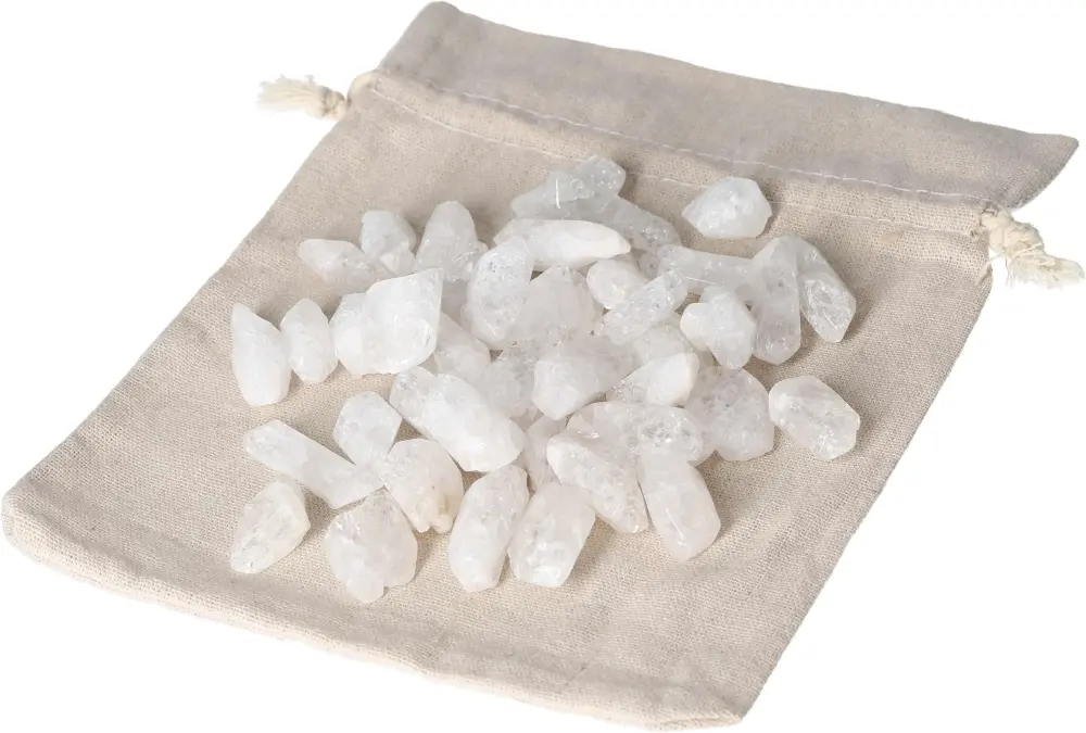Tumbled Quartz Craked Point 1 kg 573825