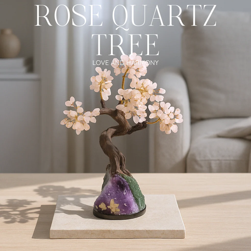 Tumbled Rose Quartz Tree 40cm 558938