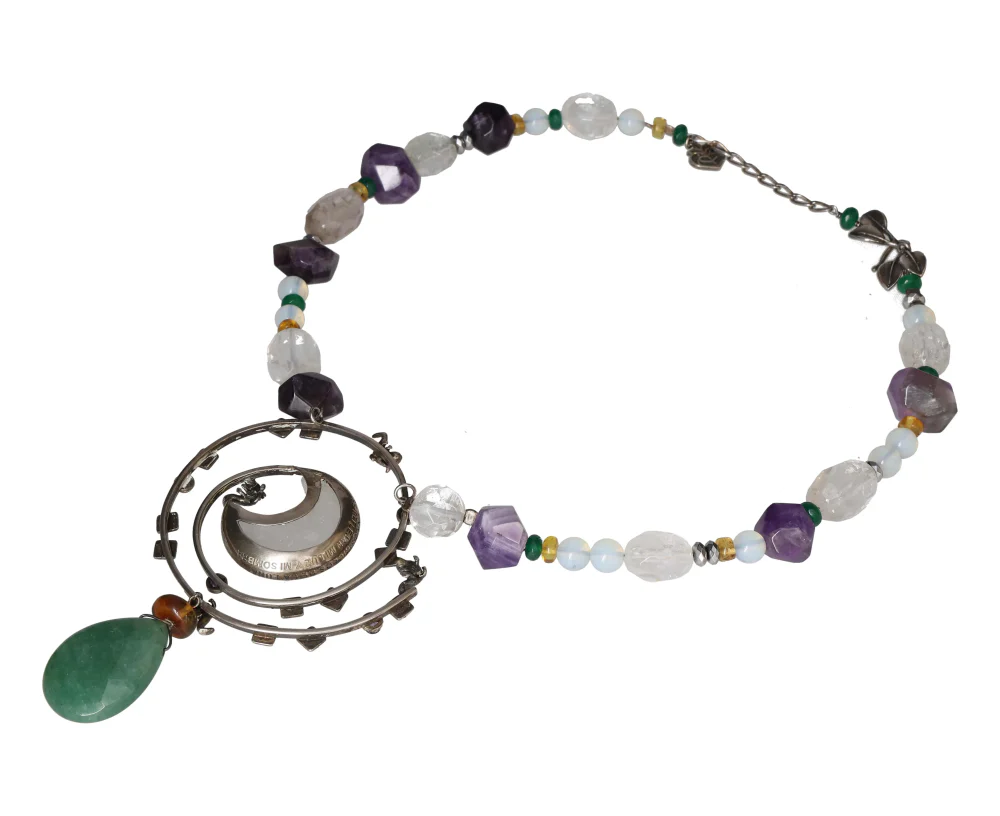 Universe and Moon Necklace – 50 CM Celestial Balance, Handcrafted on Earth 609784 P30 - Image 4