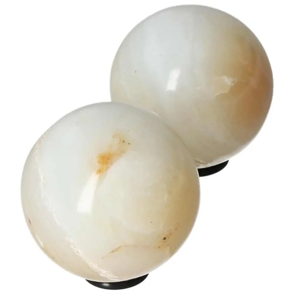 White Onyx Sphere 588485 - Image 3
