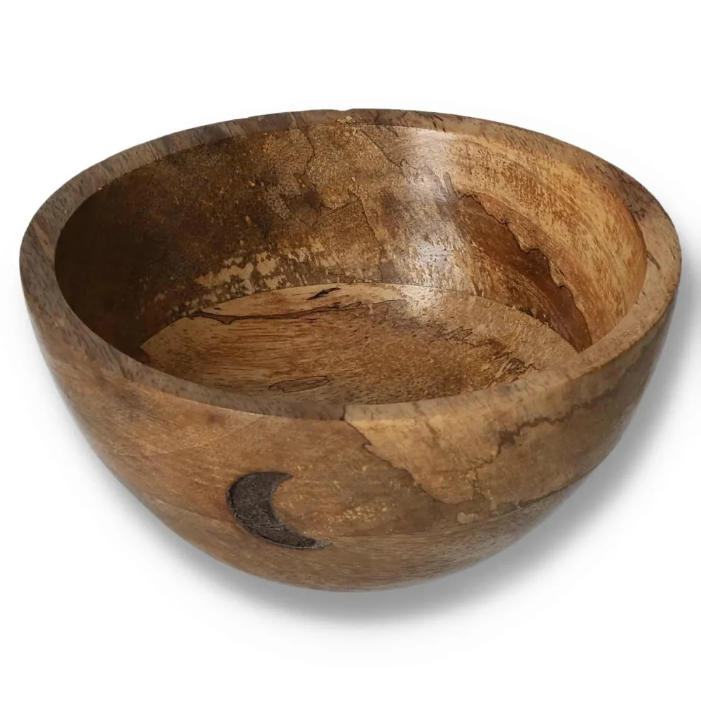 Wooden Smudge and Ritual Offerings Bowl Three Moons Design 556088 - Image 4